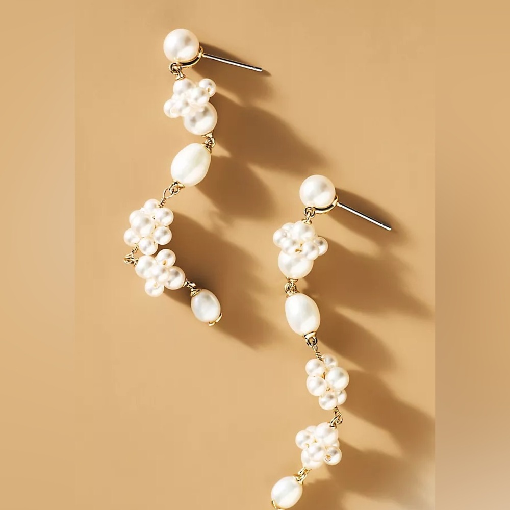 Nadri Pearl Drop Earrings NWT